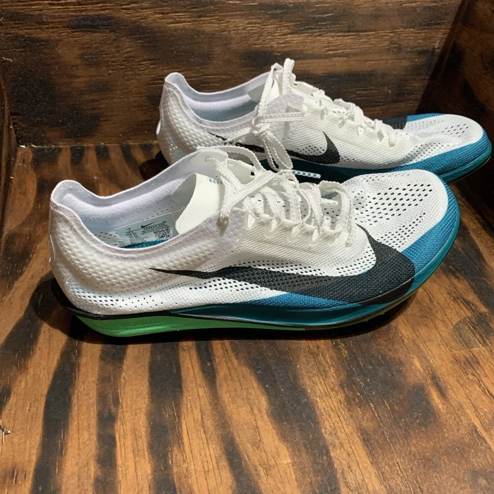 Nike ZoomX Dragonfly 2 Elite‎ Track Spikes White/Blue FZ9315-102 Men's Size 7